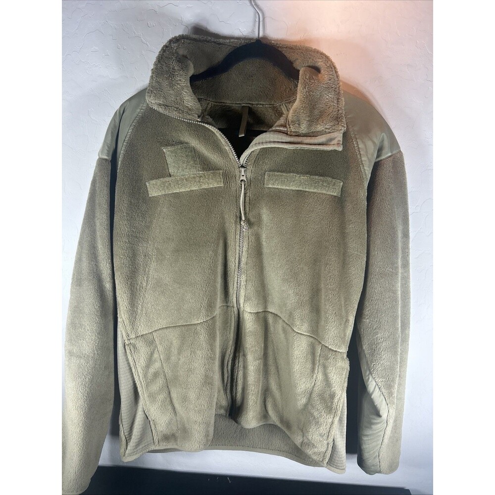 Polartec Fleece Jacket Men’s Size Medium-Long Green Tan Gen III Military